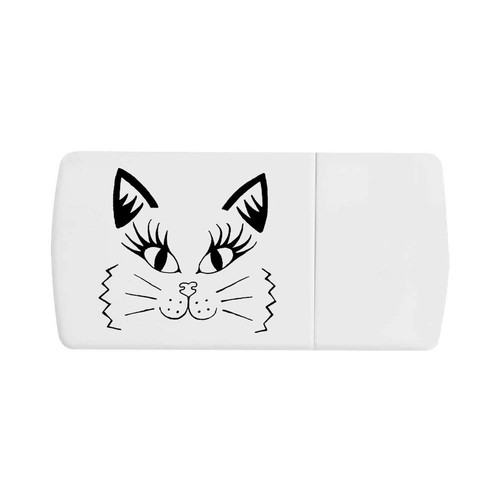 Cat pill box with - 'cat',