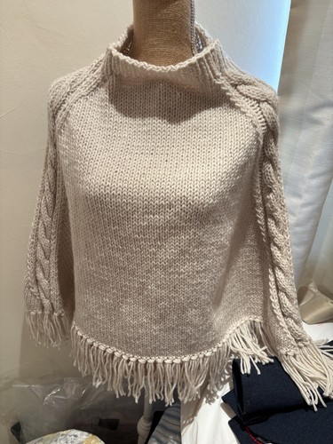 Free size fringed - fringed, poncho