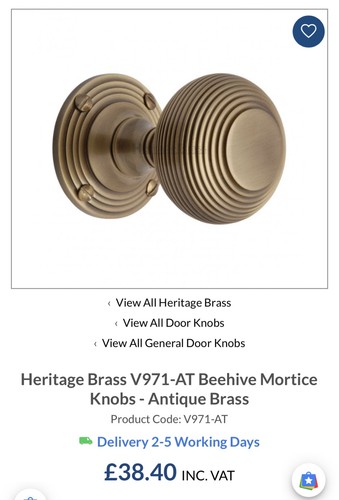 Solid heritage brass mortise - solid,
