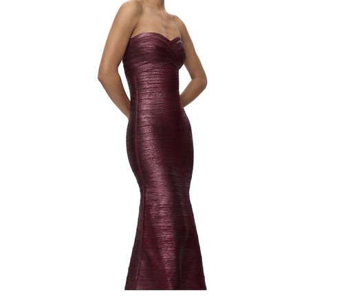 Women metallic herve leger - metallic,