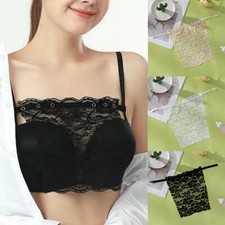 3Pcs Ladies Lace Clip-on Mock Camisole Bra Insert Overlay Modesty Wrapped Chest