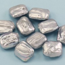 Large Silver Grey Rectangular