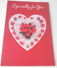 Vintage Valentine Card Red