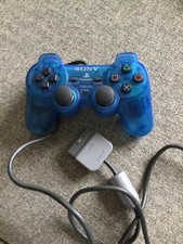 Sony PlayStation 1 PS1 Official Blue DualShock Controller ( Faulty D pad )