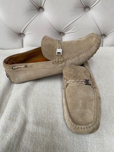 Hugo boss men beige suede - men’s,