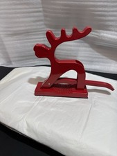 Betterware Red Reindeer Metal Nut Cracker Christmas Gift Boxed New