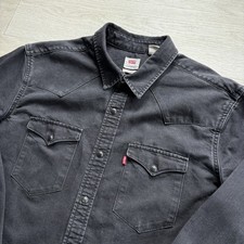 Levi's Denim Shirt Mens Black