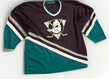 Rare Authentic CCM 90s Anaheim Mighty Ducks Jersey Purple Size L