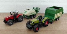 SIKUSuper Series Farm Toys Diecast 2 Tractors & 2 Attachments; Trailer & Baler
