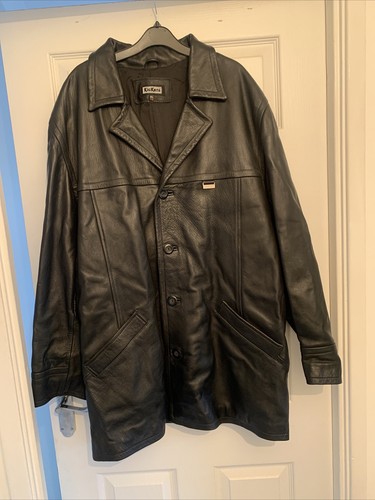 Black leather kickers jacket - leather,