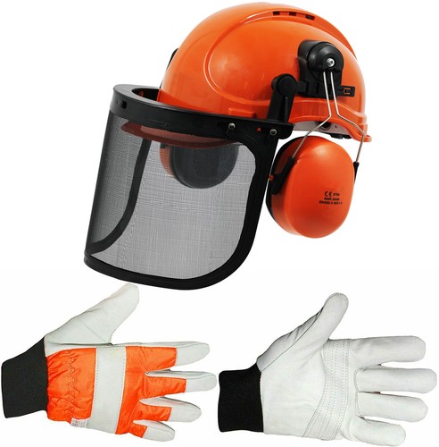Chainsaw safety helmet - chainsaw, with