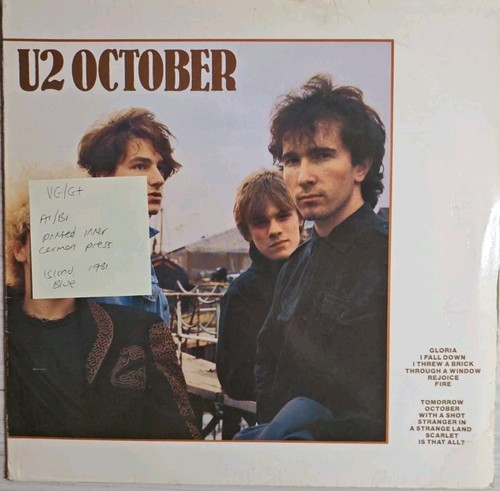 October vinyl record - u2,
