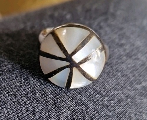 Sterling silver domed mother - silver,