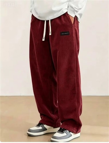 Men baggy corduroy trousers - men's,