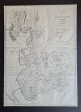 Antique 1789 map - Lancashire