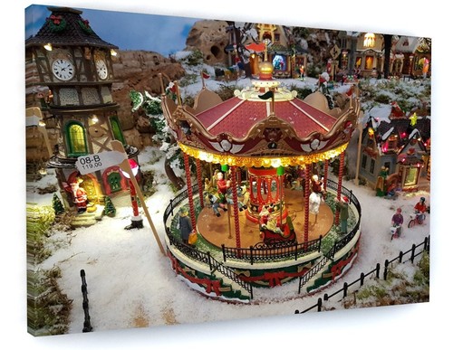 Christmas carousel winter - christmas,