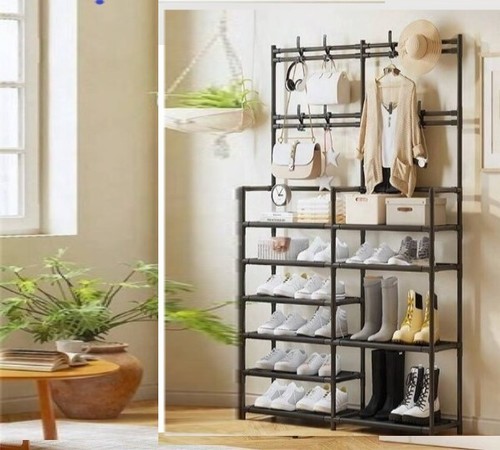 Tier double shoe rack - 10-tier,