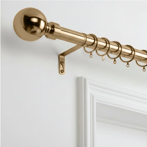 Extendable metal curtain pole - extendable,