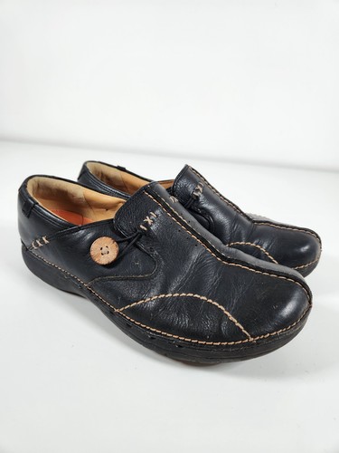 Clarks loop black leather - clarks,