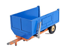 Britains Farm Tipping Trailer No 9565 1:32 Diecast Blue Orange Color Unboxed