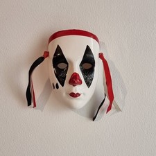 Vintage Pierrot Clown Mask