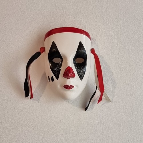 Vintage pierrot clown mask - pierrot,