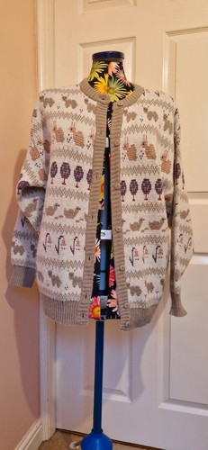 Vintage spring easter cardigan - spring,
