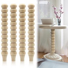 4 Pcs Turned Table Legs