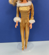 Disney Store Exclusive Princess Doll Fashion Outfit BELLE GOLD WINTER JUMPSUIT