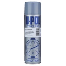6 x U-POL Power Can Wheel steel Silver 500ml Aerosol Spray Cans UPOL Alloy Paint