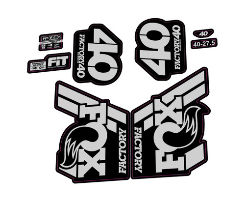 Fox fork decal - fork, sticker
