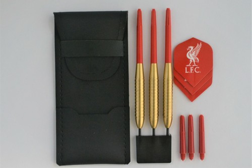 Brass football darts set - brass,