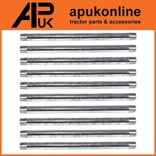 10x Grease Gun Tubes Straight Rigid for JCB Excavator Backhoe Loadall Fastrac