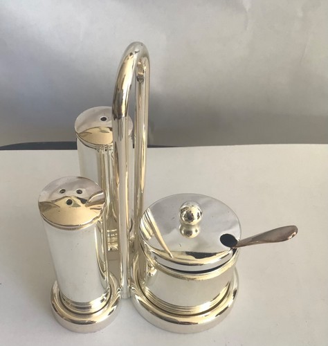 Art deco style silver plate