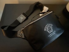 Versace Parfums Black Belt Bag