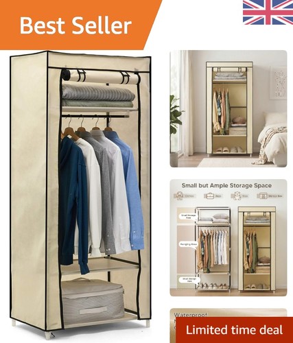 Space saving fabric wardrobe - space-saving,