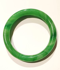 Chinese Gift Vintage Burma Jade Bangle Bracelet Present
