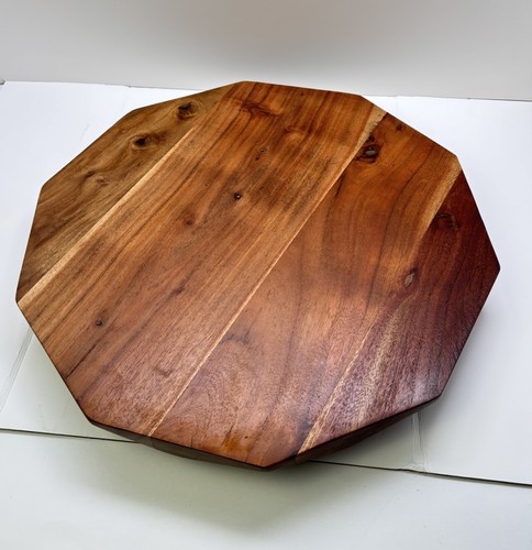 Large wood lazy susan - wood,