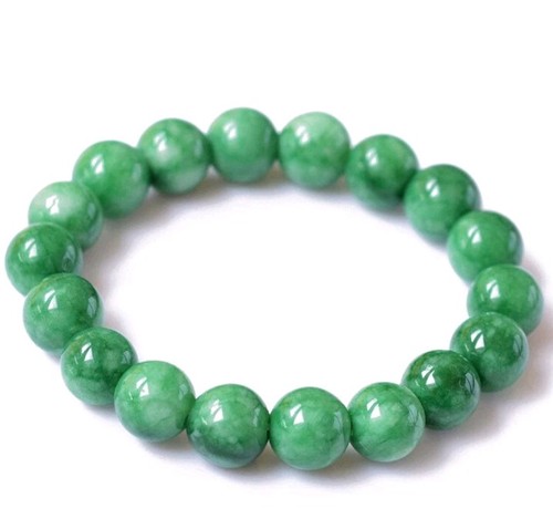 8mm green jade natural crystal - jade,