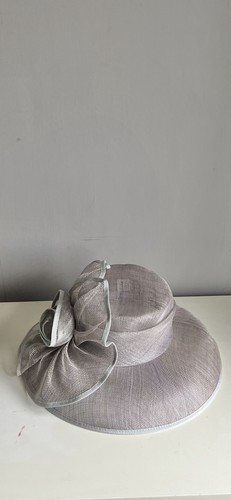 Pinky grey silver sinamay - pinky, hat