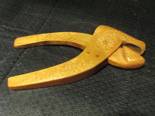 Vintage hand carved wooden - hand,