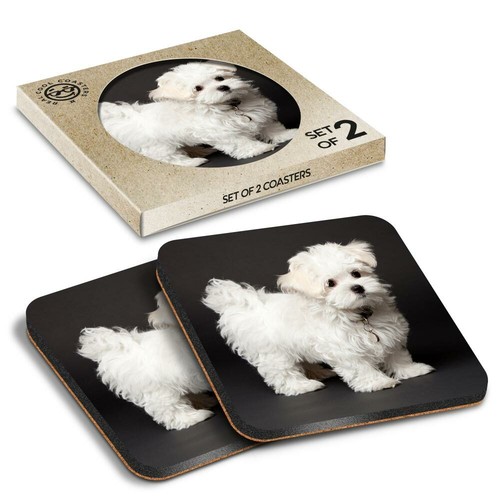 Boxed square coasters - square,