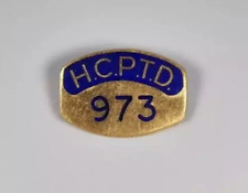 Vintage Huddersfield Bus Badge HCPTD 973 - Marples & Beasley Collectable - Rare