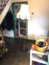 Heavy Wooden Standard Lamp