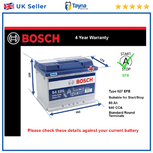 Efb car battery - car, fits