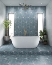 13 Packs Verona Soleil Seablue Porcelain Matt Wall & Floor Tile 9.75m2 RRP £763