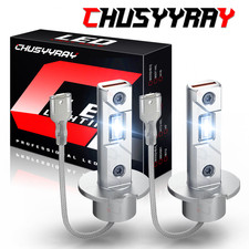 Upgrade 2X H3 LED Bulbs 6500K