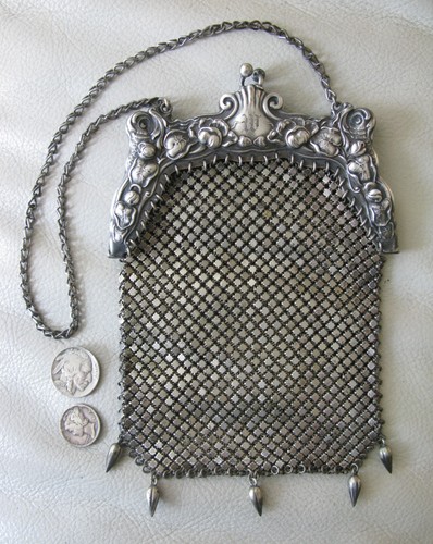 Antique german silver floral - german,