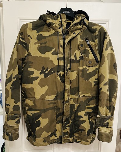 Men zara green camo - men's, zip