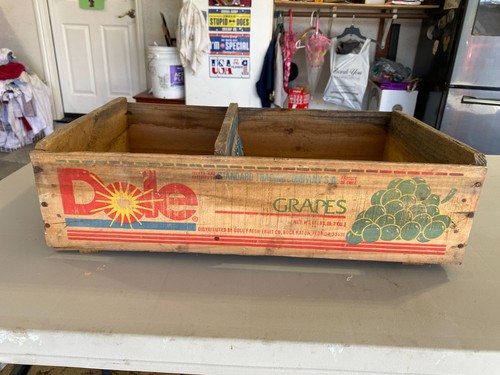 Vintage wood crate - wood,
